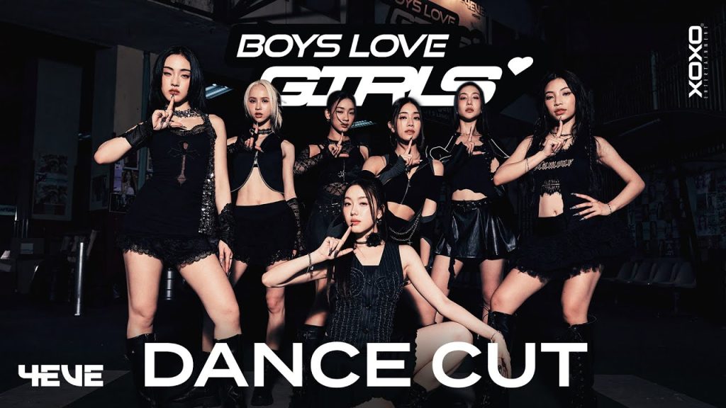 4EVE members performing in the BOYS LOVE GIRLS official dance cut