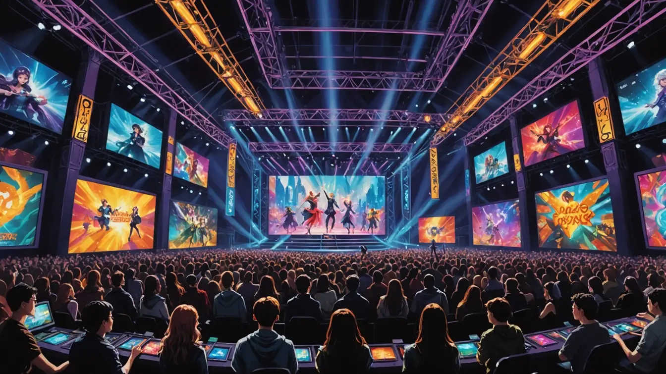 K-pop concert stage in Lumina Echoes