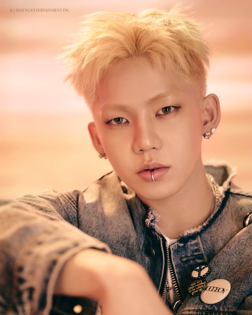 Choi Hyun Suk of TREASURE in a full-color promotional portrait
