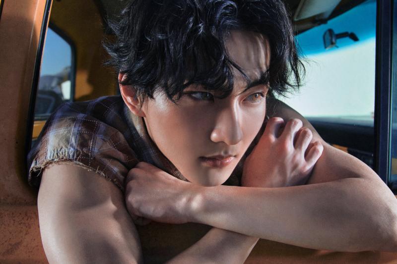 Jungwon of ENHYPEN in a full-color promotional portrait