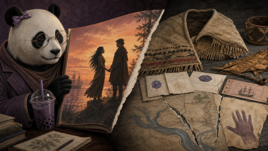 Girl Panda compares the romanticized Disney Pocahontas story with the documented history behind it.