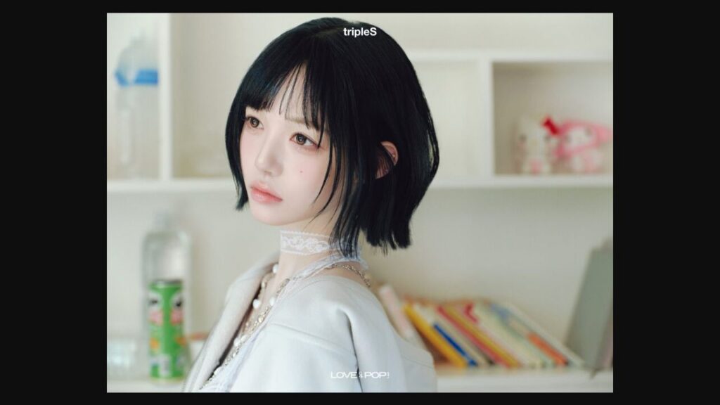 Kim ChaeWon of tripleS in official profile photography.