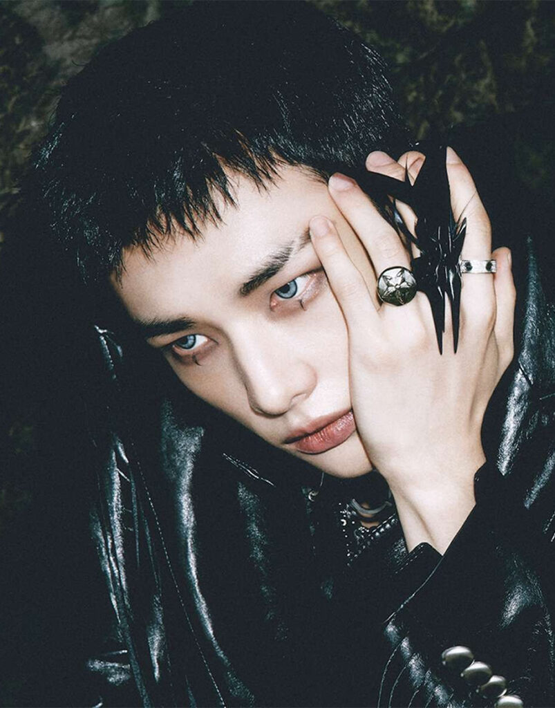 Hyunjin of Stray Kids in an official profile portrait