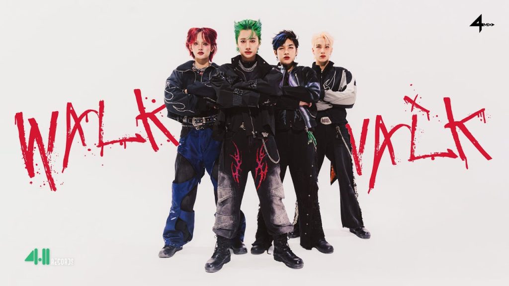 4MIX strutting together in the WALK WALK exclusive dance music video.