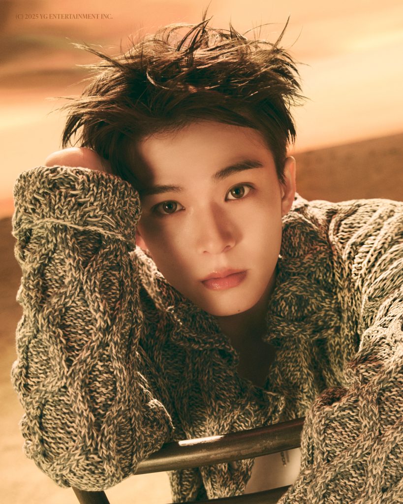 Asahi of TREASURE in a full-color promotional portrait