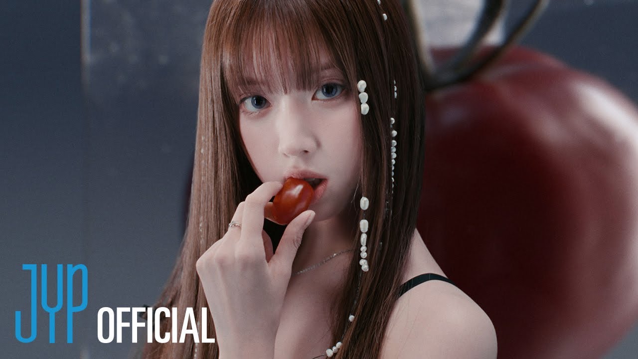 NMIXX members Lily, Haewon, Sullyoon, Bae, Jiwoo and Kyujin in the SPINNIN’ ON IT performance video