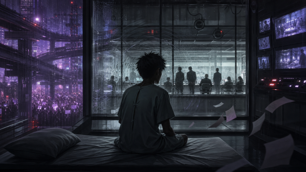 Psychic children observed inside a government laboratory while officials record their abilities