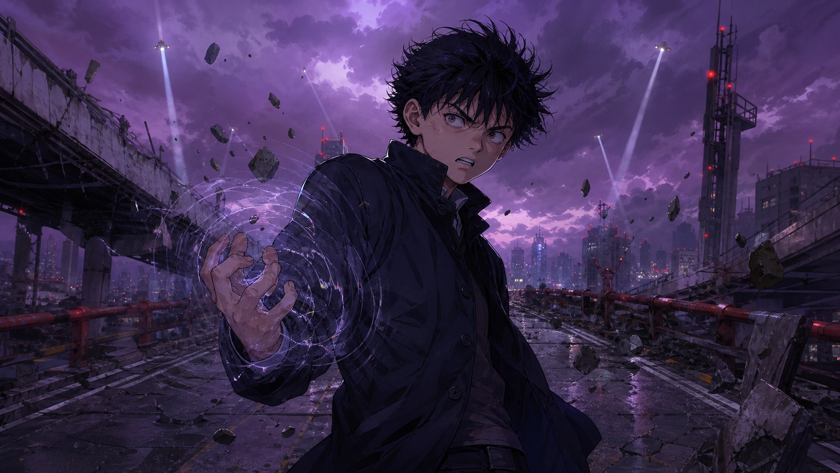 Original Akira-inspired character portrait of Tetsuo Shima in Neo-Tokyo.