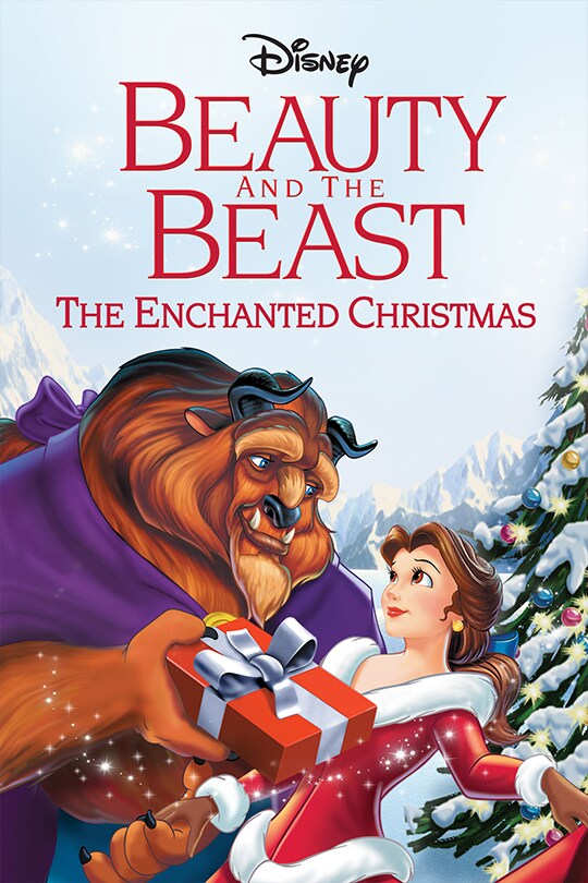 Belle and the enchanted castle household celebrate Christmas with the Beast