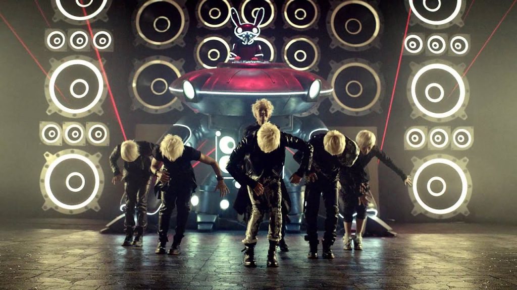 Bang Yongguk in a real official B.A.P music-video frame.