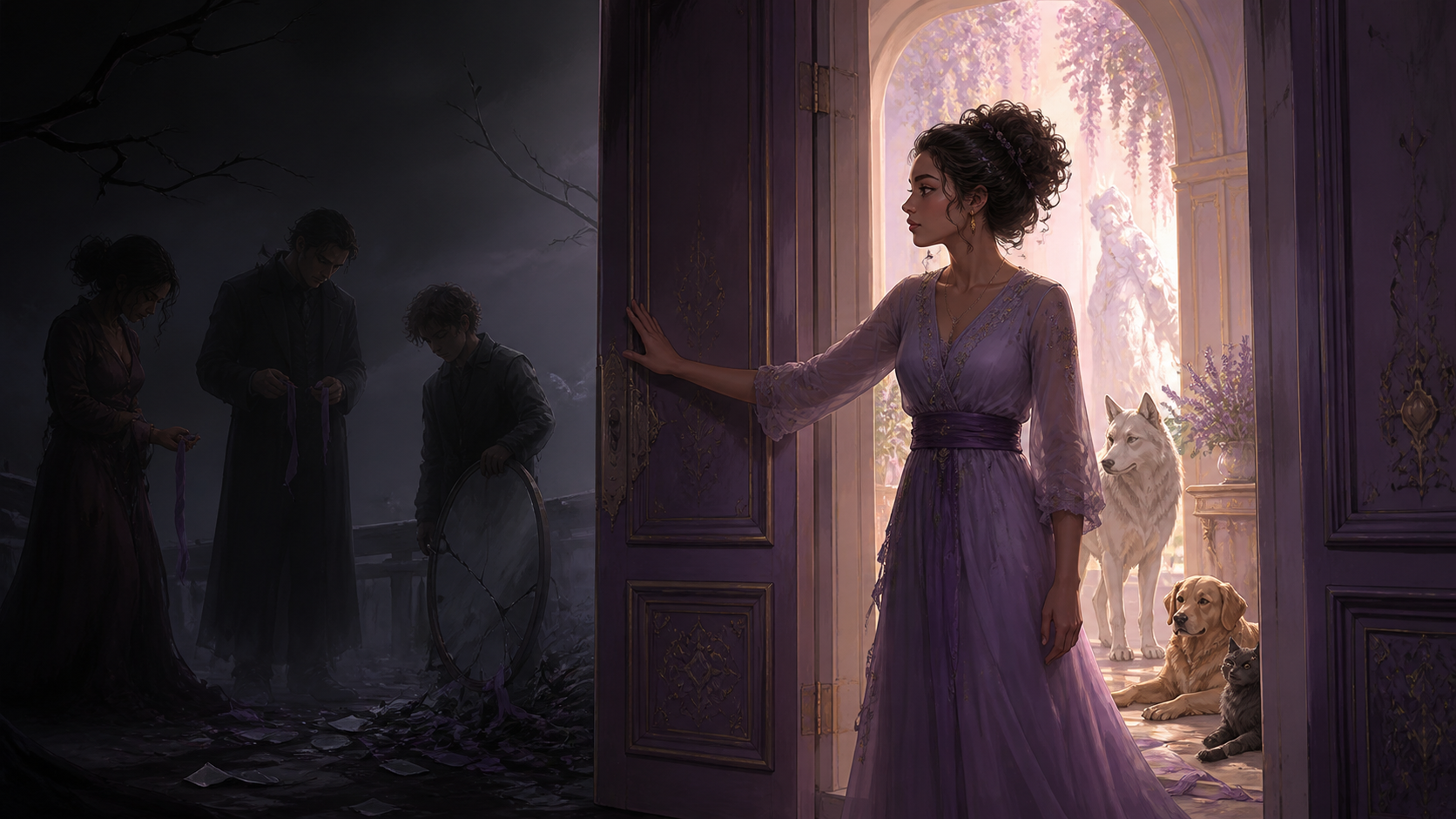 cinderella-kindness-boundaries-rant-original-art.png Cinderella Kindness and Boundaries Rant Original Art Original CVM Sekai art of a compassionate woman holding a firm palace-door boundary Original CVM Sekai art for the Cinderella kindness and boundaries rant.[2]