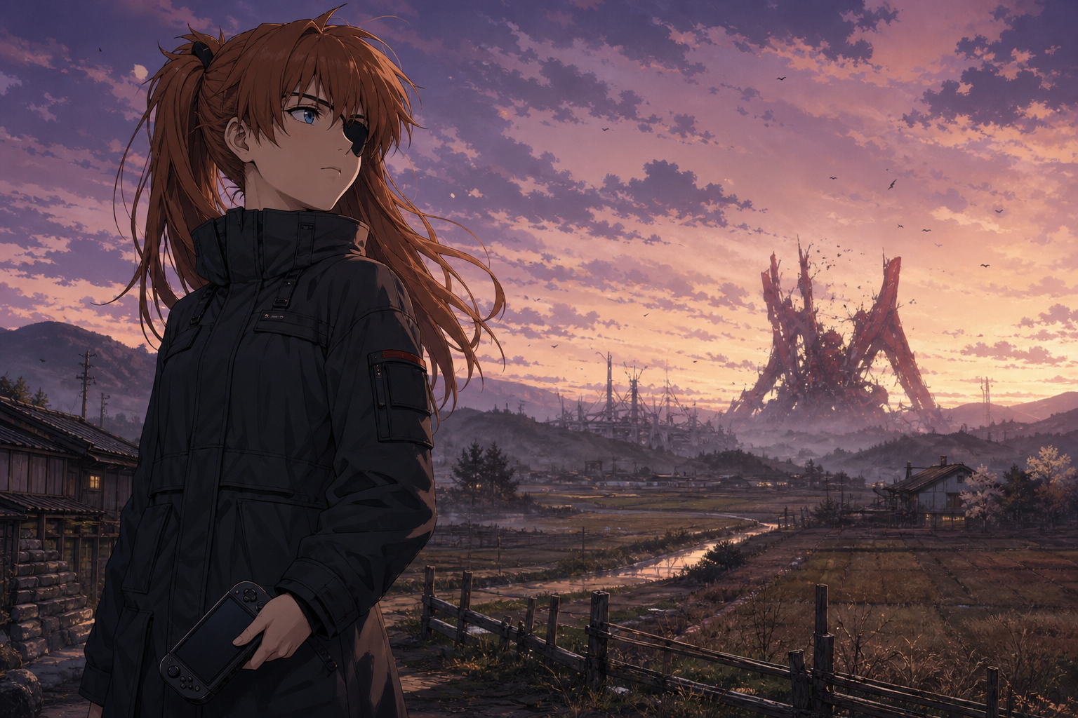 Asuka Shikinami Langley Evangelion character profile artwork