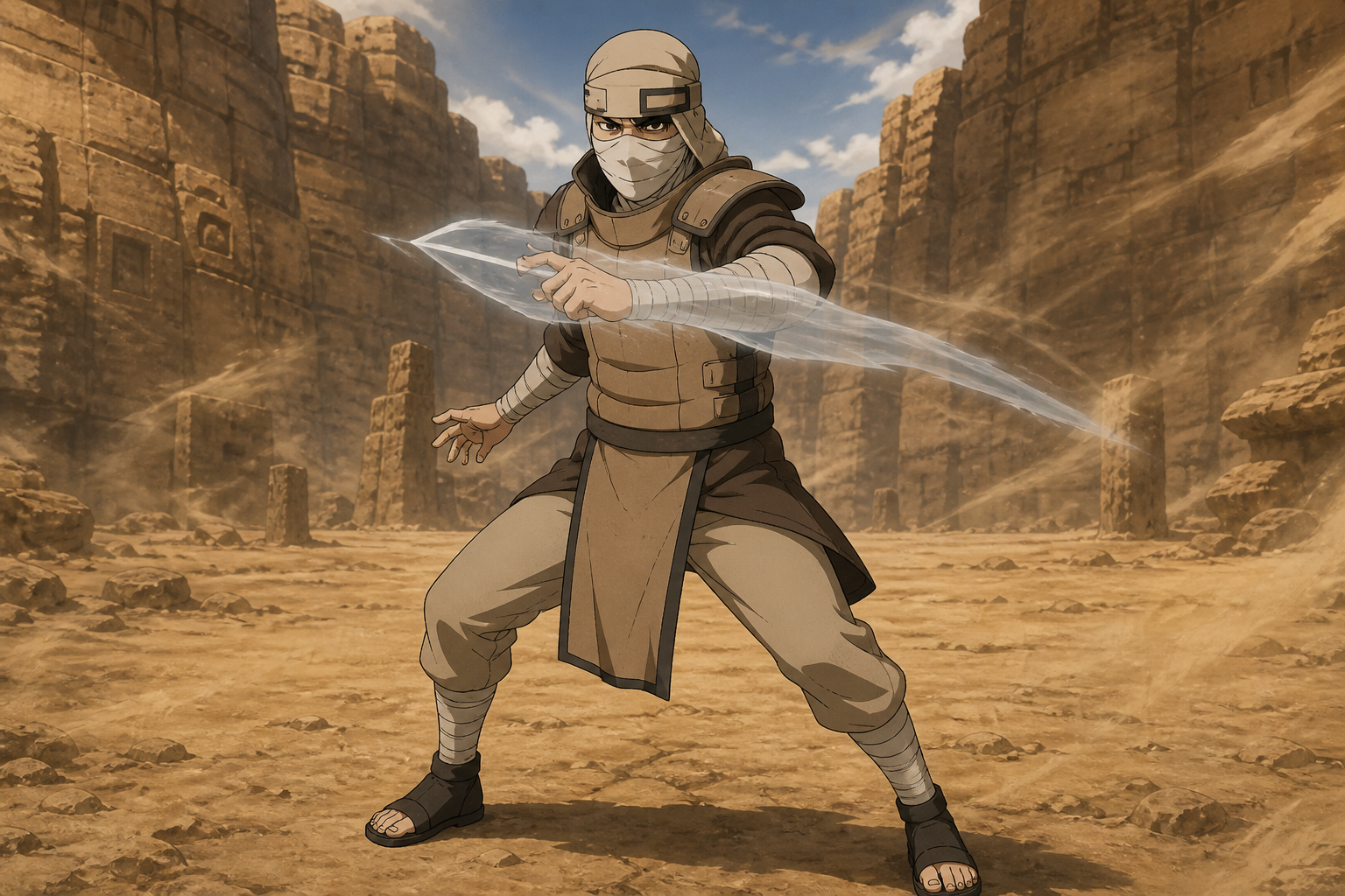 Baki — Naruto character profile featured artwork