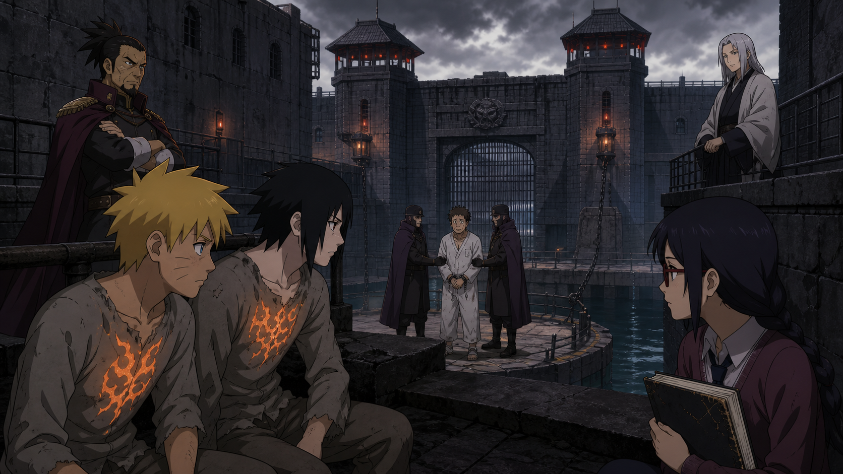 Boruto Mitsuki and Sarada infiltrate Hozuki Castle in Boruto Episode 141