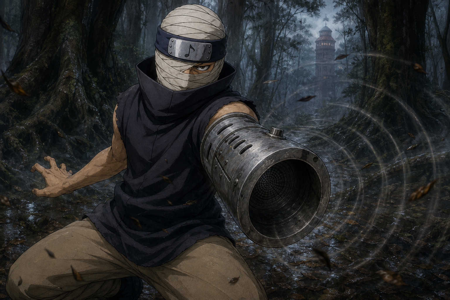 Dosu Kinuta — Naruto character profile featured artwork