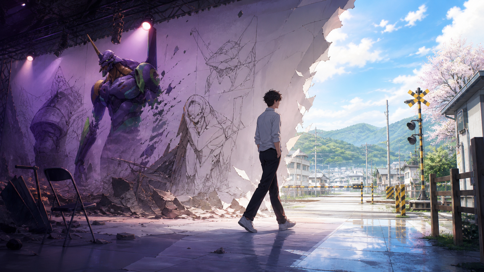 Evangelion 3.0 plus 1.0 Thrice Upon a Time movie review artwork