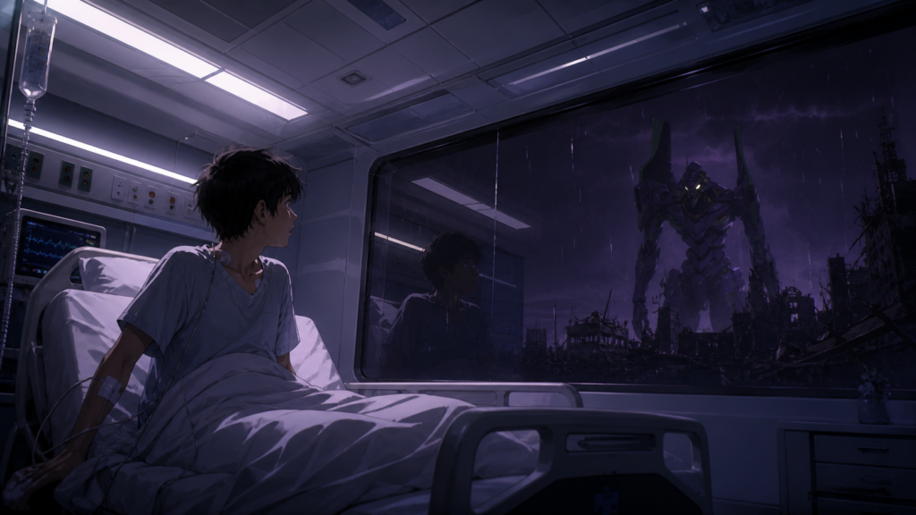 Original fan art for the Evangelion Episode 02 recap and reaction