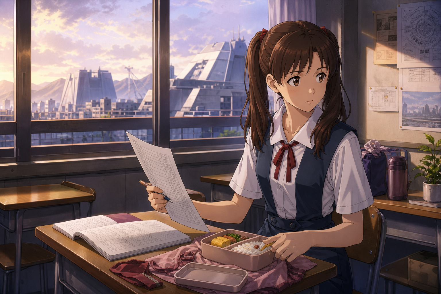 Hikari Horaki Evangelion character profile artwork