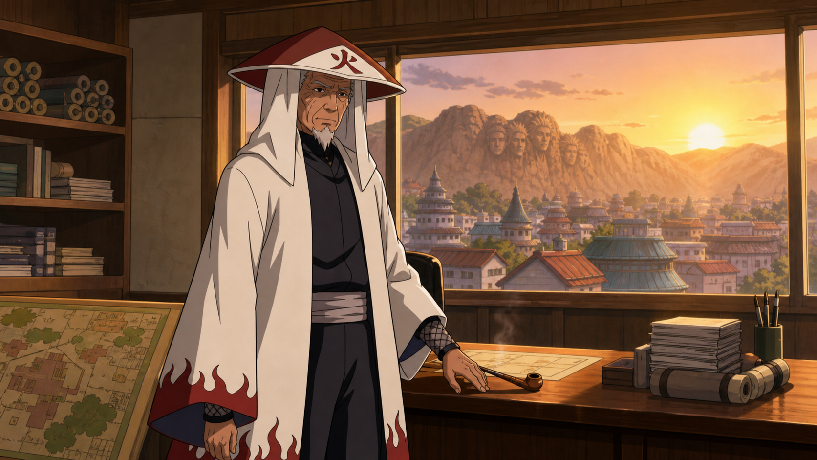 Hiruzen Sarutobi — Naruto character profile featured artwork