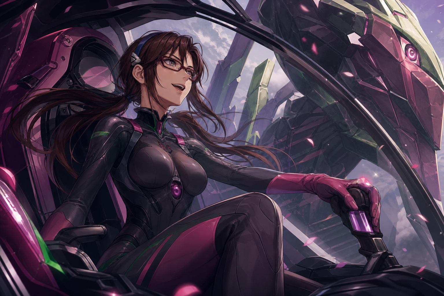 Mari Makinami Illustrious Evangelion character profile artwork