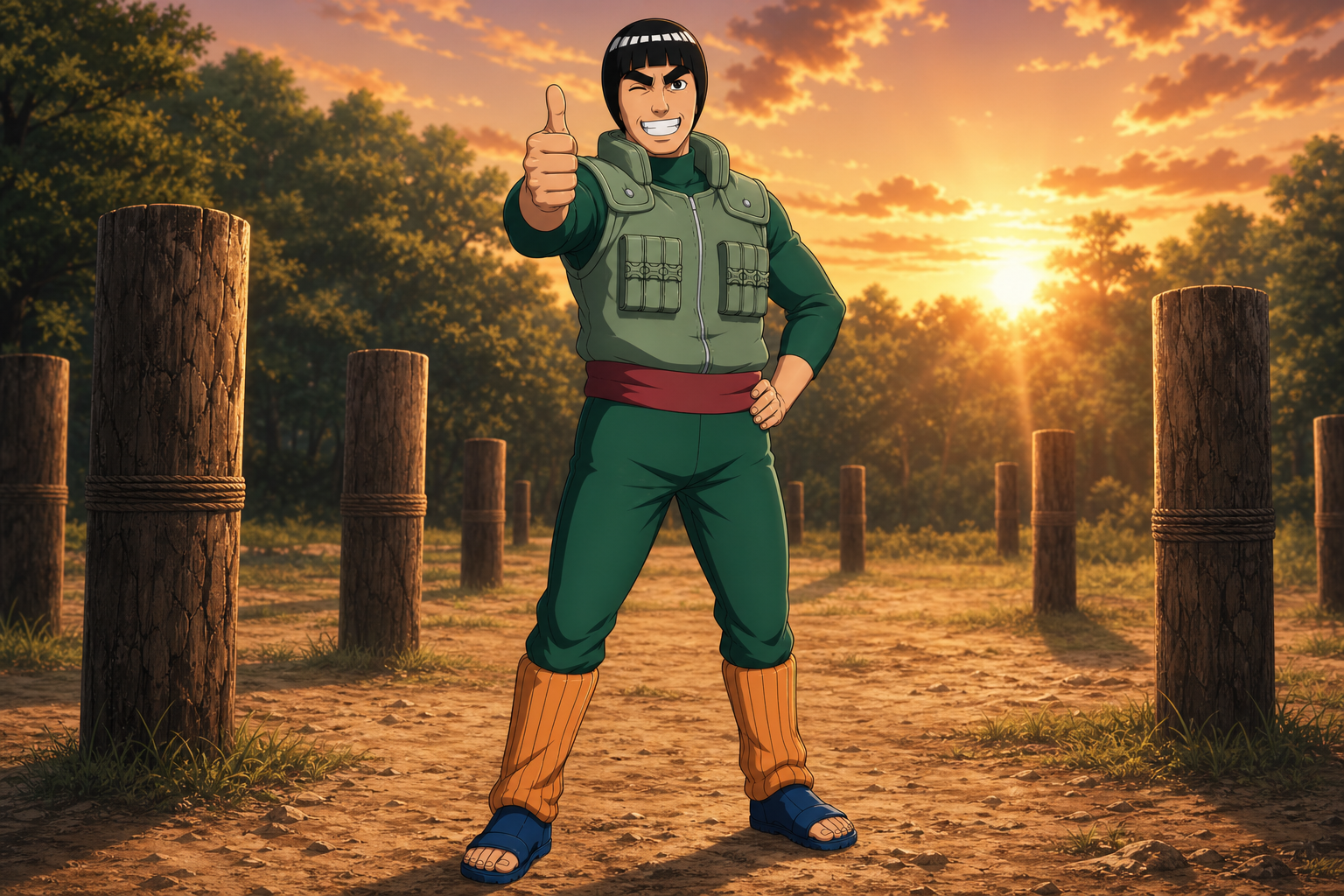 Might Guy — Naruto character profile featured artwork
