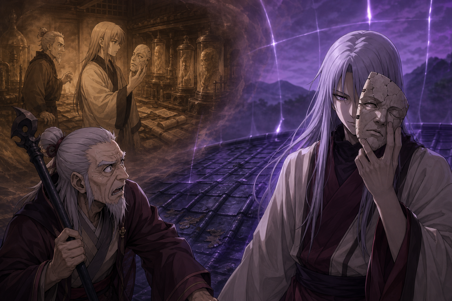 Orochimaru reveals a borrowed young face as Hiruzen remembers the laboratory in Naruto Episode 72
