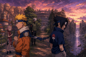 Part I Naruto and Sasuke face opposite futures while Sakura and Kakashi stand between Konoha and the Valley of the End
