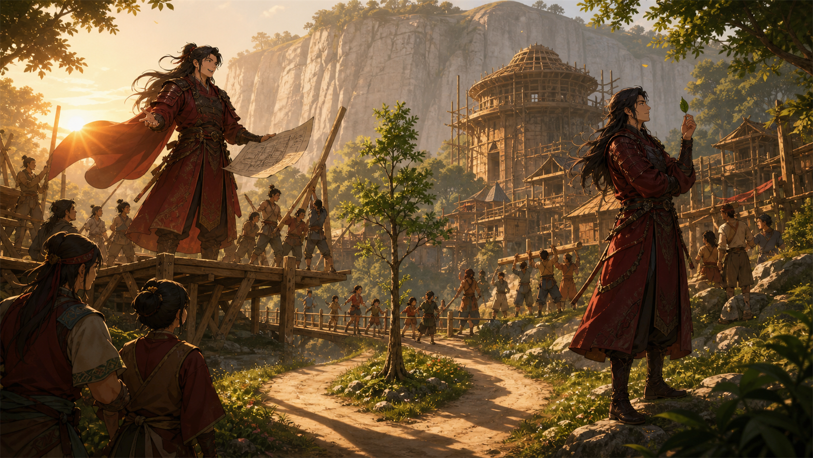 Hashirama and Madara watch their shared village rise in Naruto Shippuden Episode 369