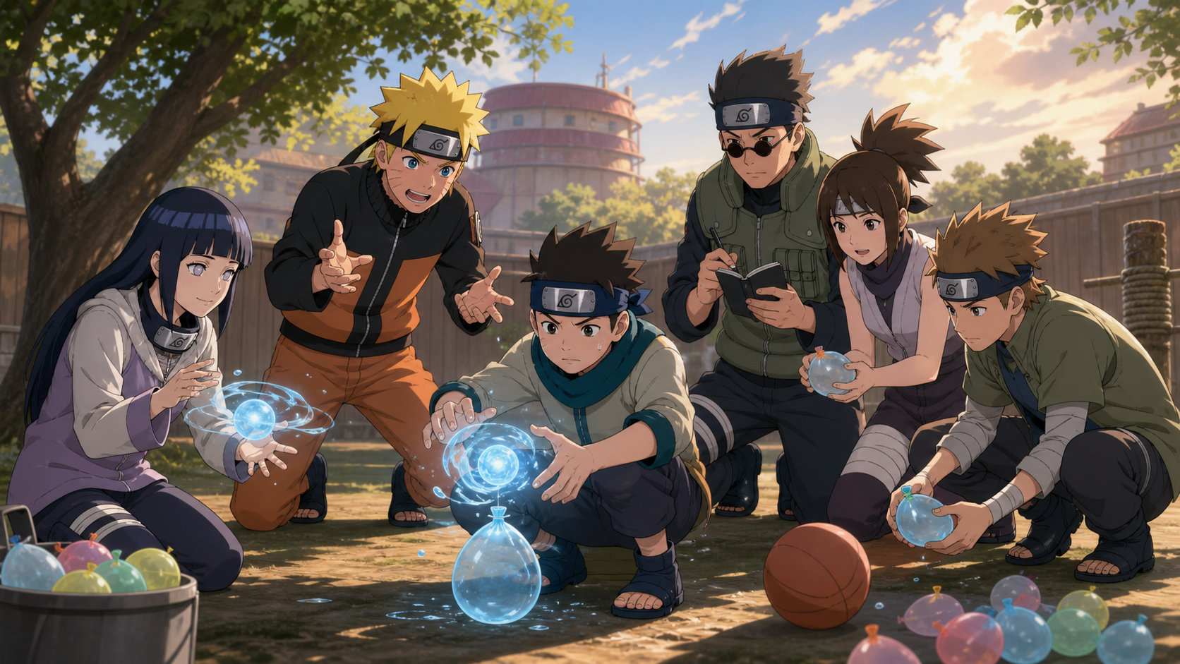 Konohamaru learns Rasengan as Naruto, Ebisu, Moegi, Udon and Hinata help in Episode 422