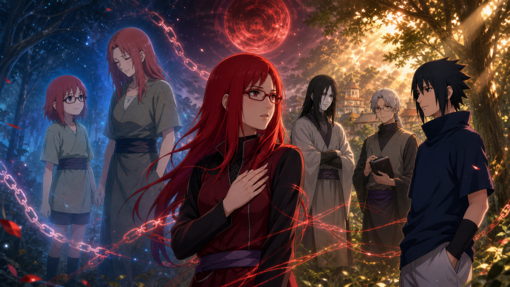 Karin stands between memories of her mother and Sasuke’s smile in Naruto Shippuden Episode 431