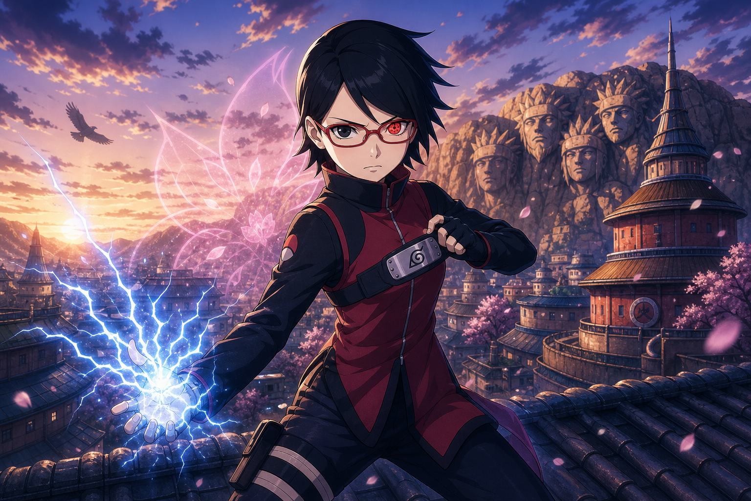 Sarada Uchiha — Naruto character profile featured artwork