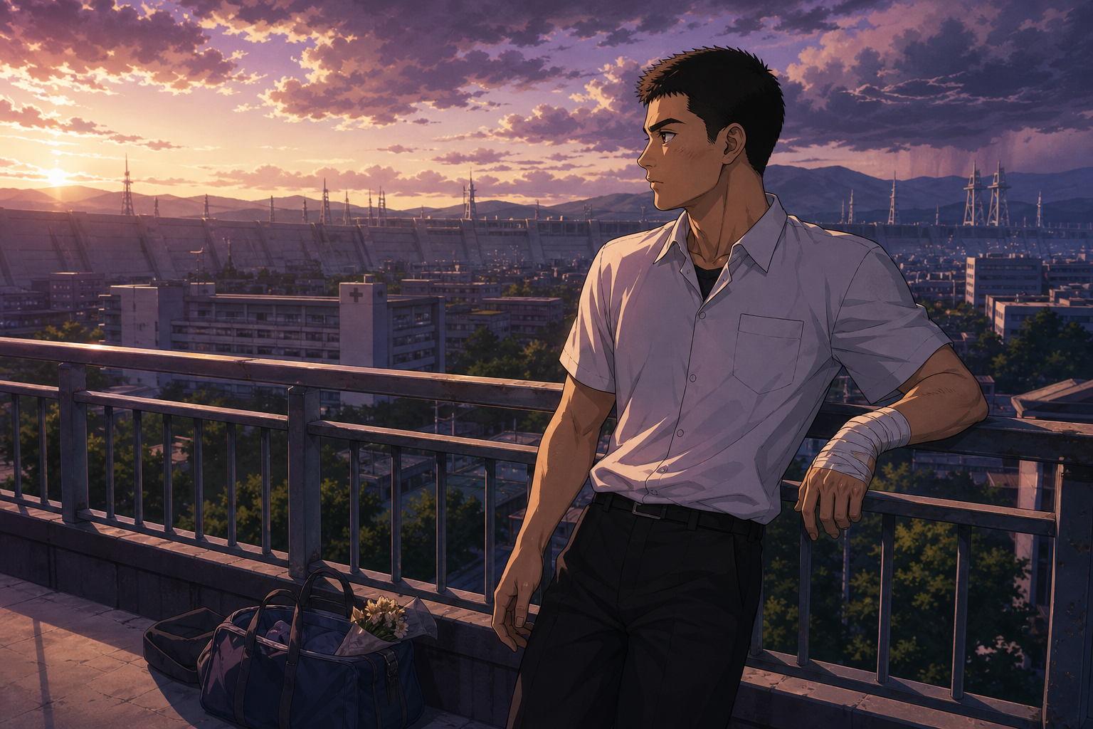 Toji Suzuhara Evangelion character profile artwork