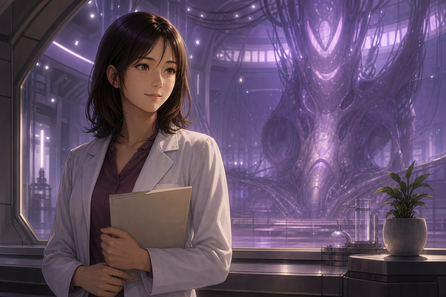 Yui Ikari Evangelion character profile artwork