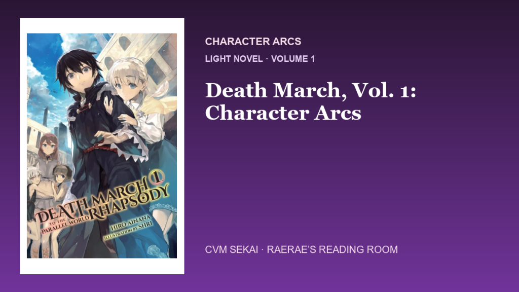 Death March, Vol. 1: Character Arcs editorial feature card
