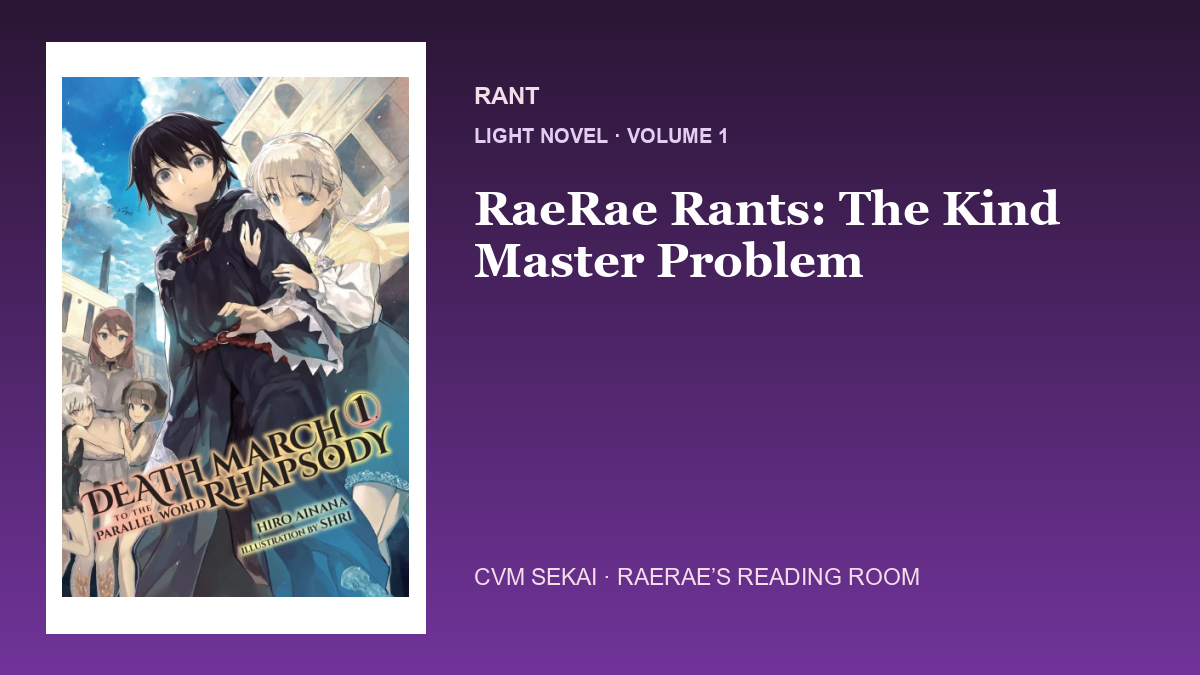 RaeRae Rants: The Kind Master Problem
