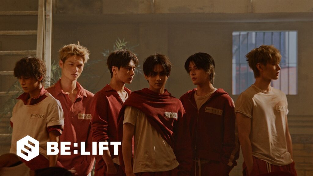 ENHYPEN's six current members in the Bloody Paradise official music video