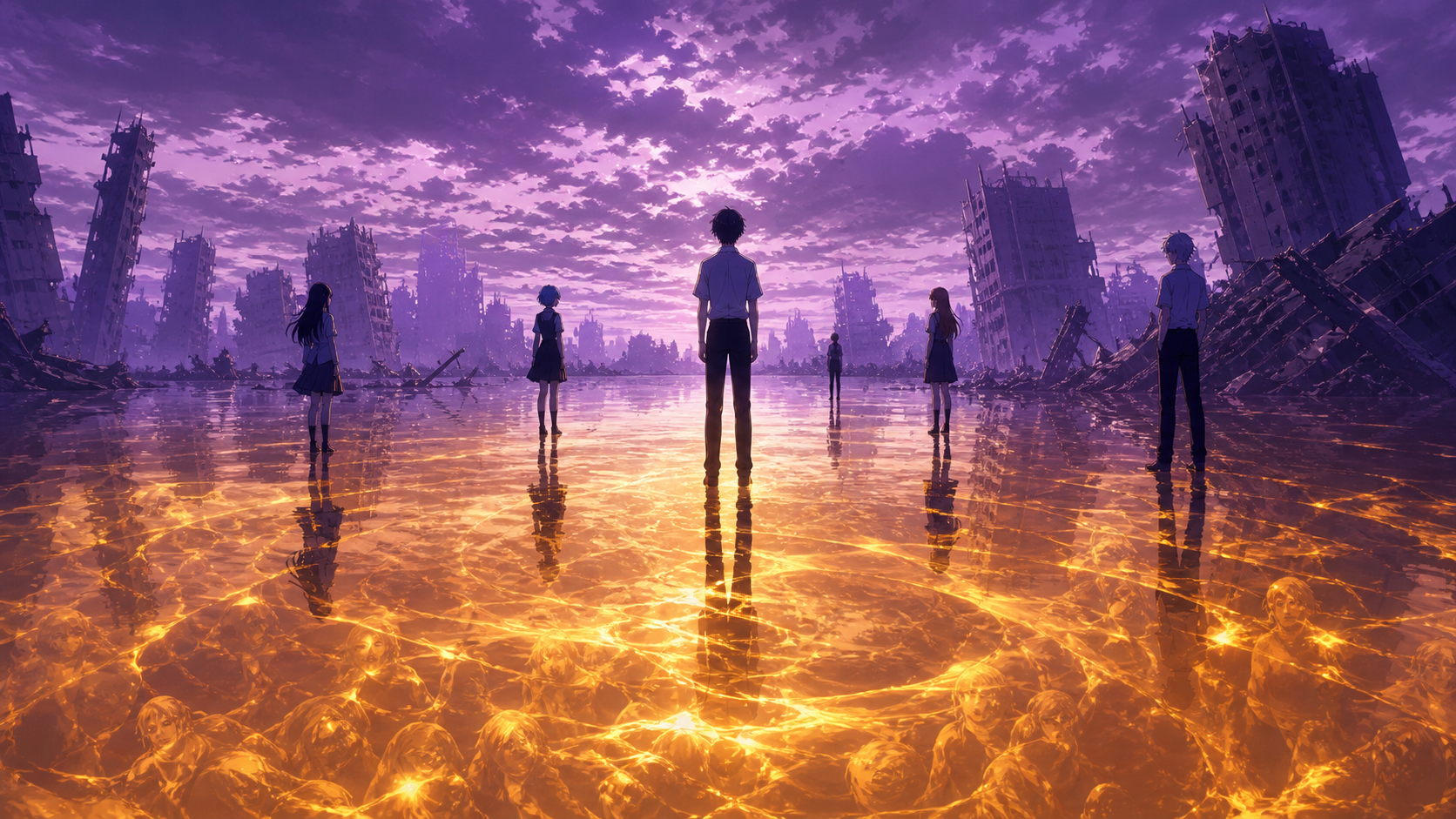 Human Instrumentality Evangelion lore guide artwork