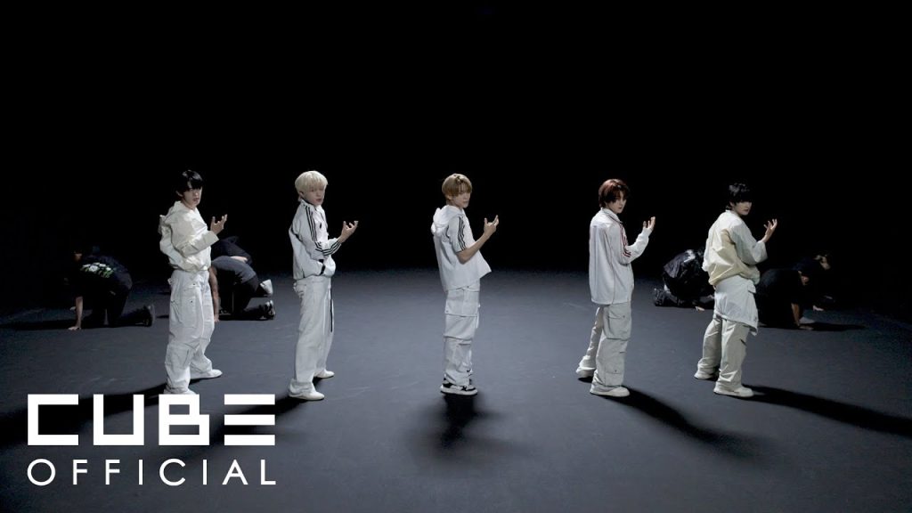 NOWZ performing EVERGLOW in the full choreography video