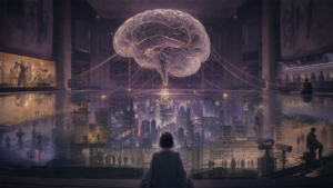 Original cyberbrain network fan art for the Ghost in the Shell lore directory