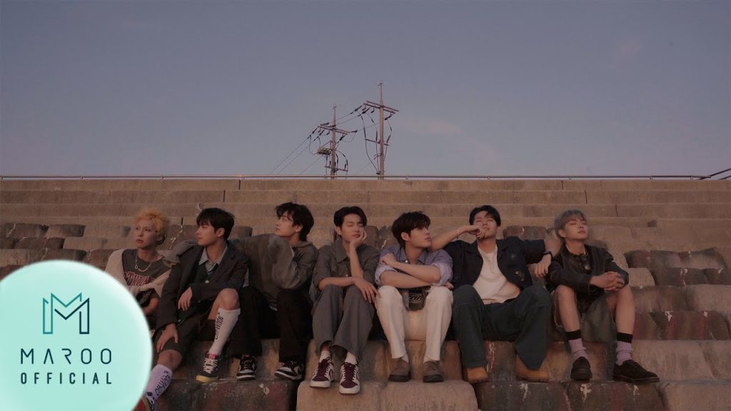 Junhyung, Shin, Kangsung, Junseong, Prince, Woojin and Jinwoo in the official Awesome Day video.