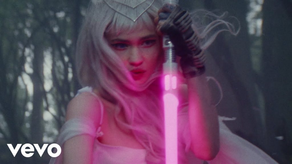 Grimes in official Player of Games music video imagery