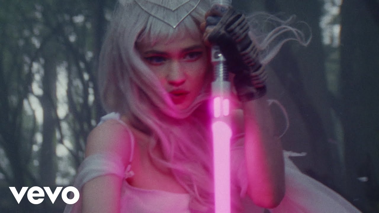 Grimes in official Player of Games music video imagery