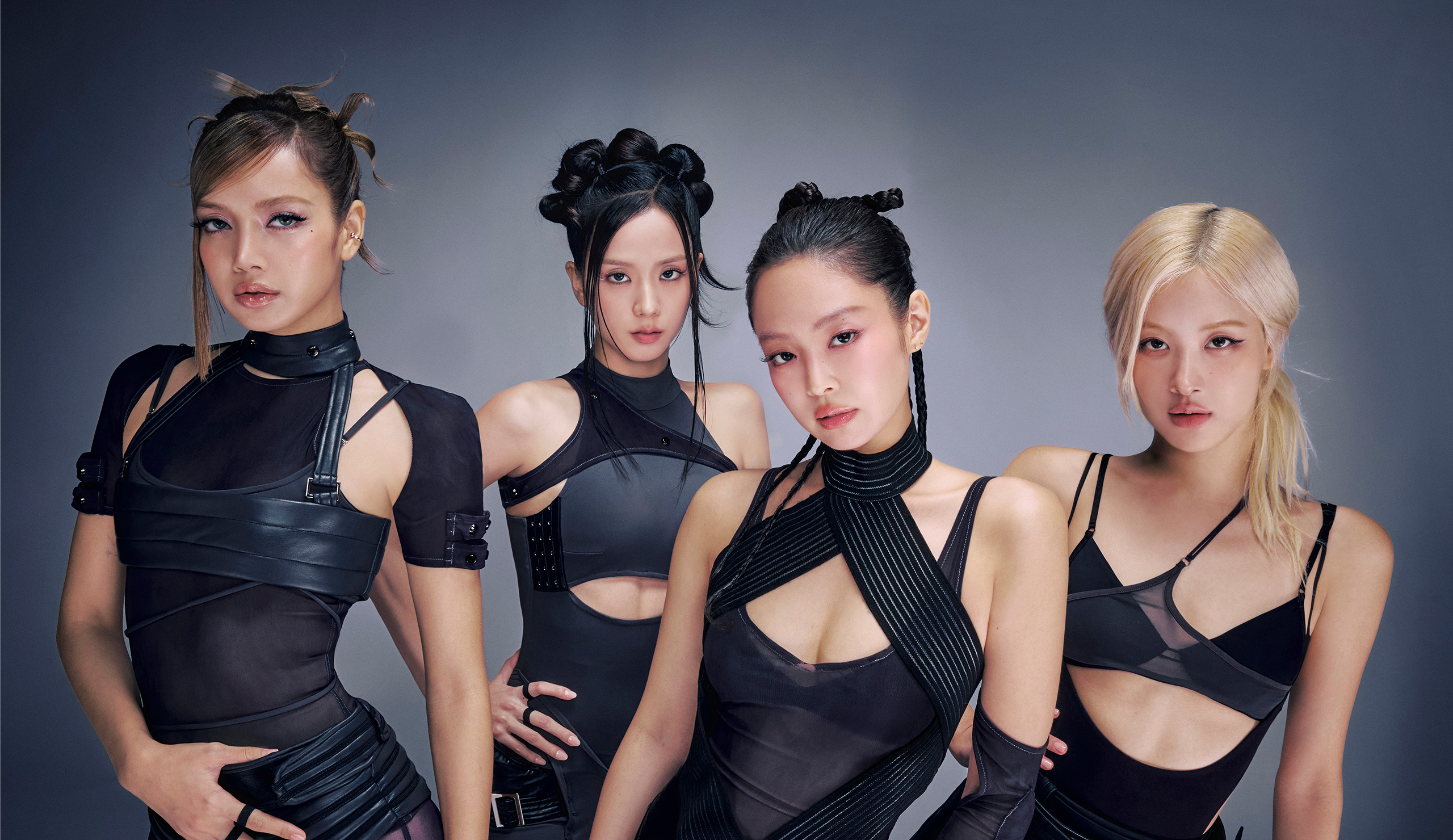BLACKPINK members Jisoo, Jennie, Rosé, and Lisa together