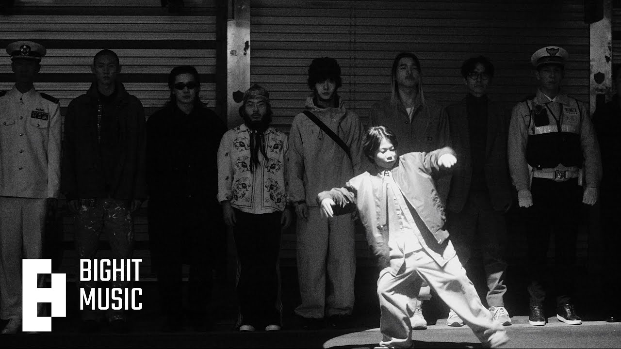 Street dancers in j-hope’s official NEURON motion picture
