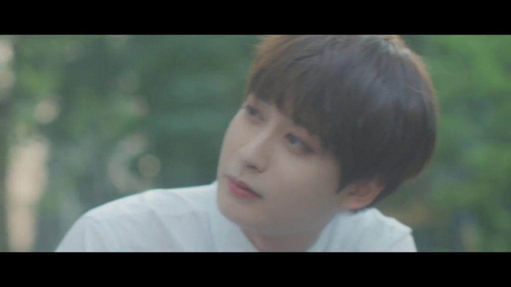 Jaehyo of Block B in the official Bus Stop music video.