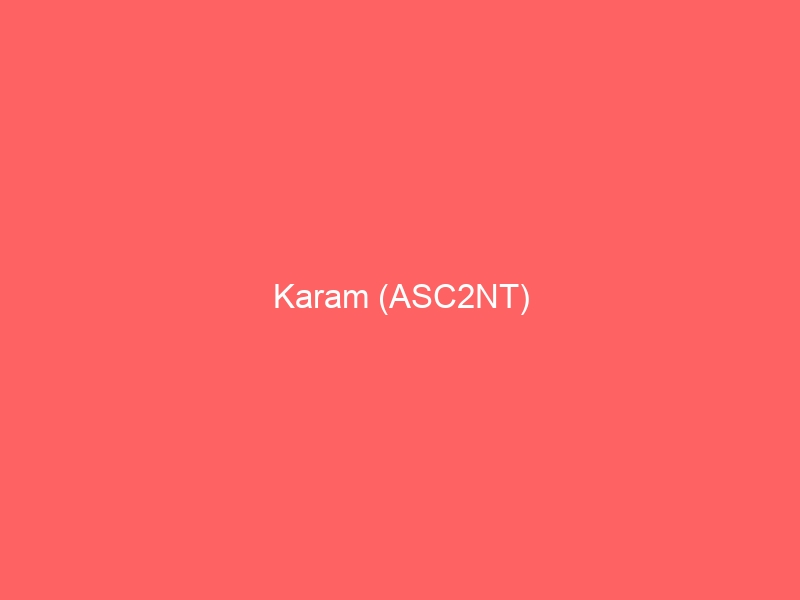 Karam of ASC2NT