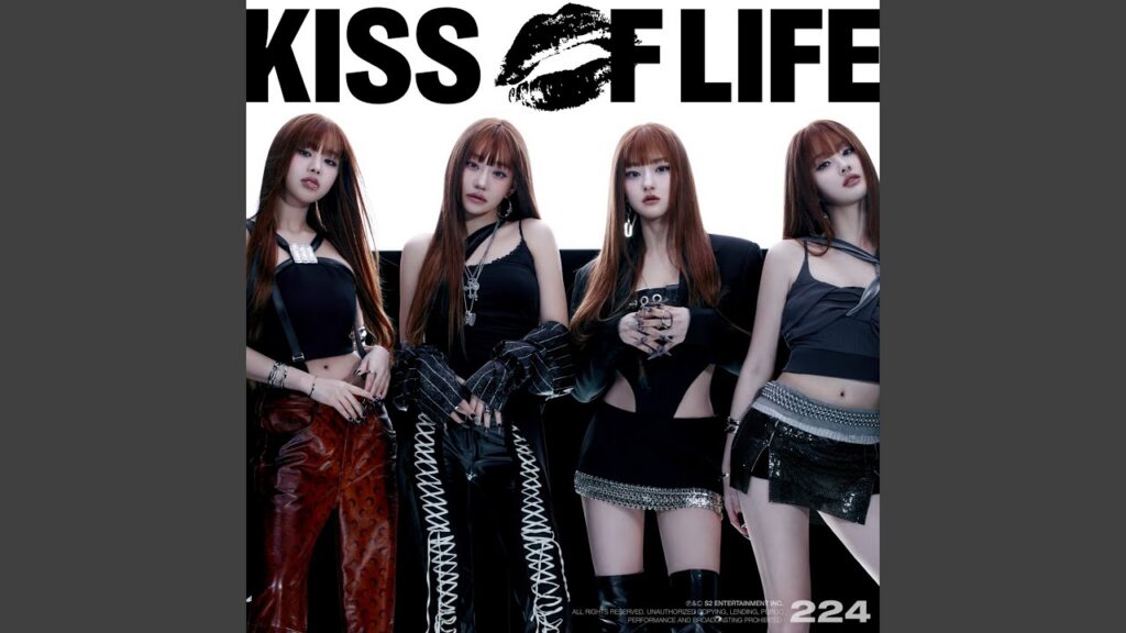 KISS OF LIFE members in the k bye official music video