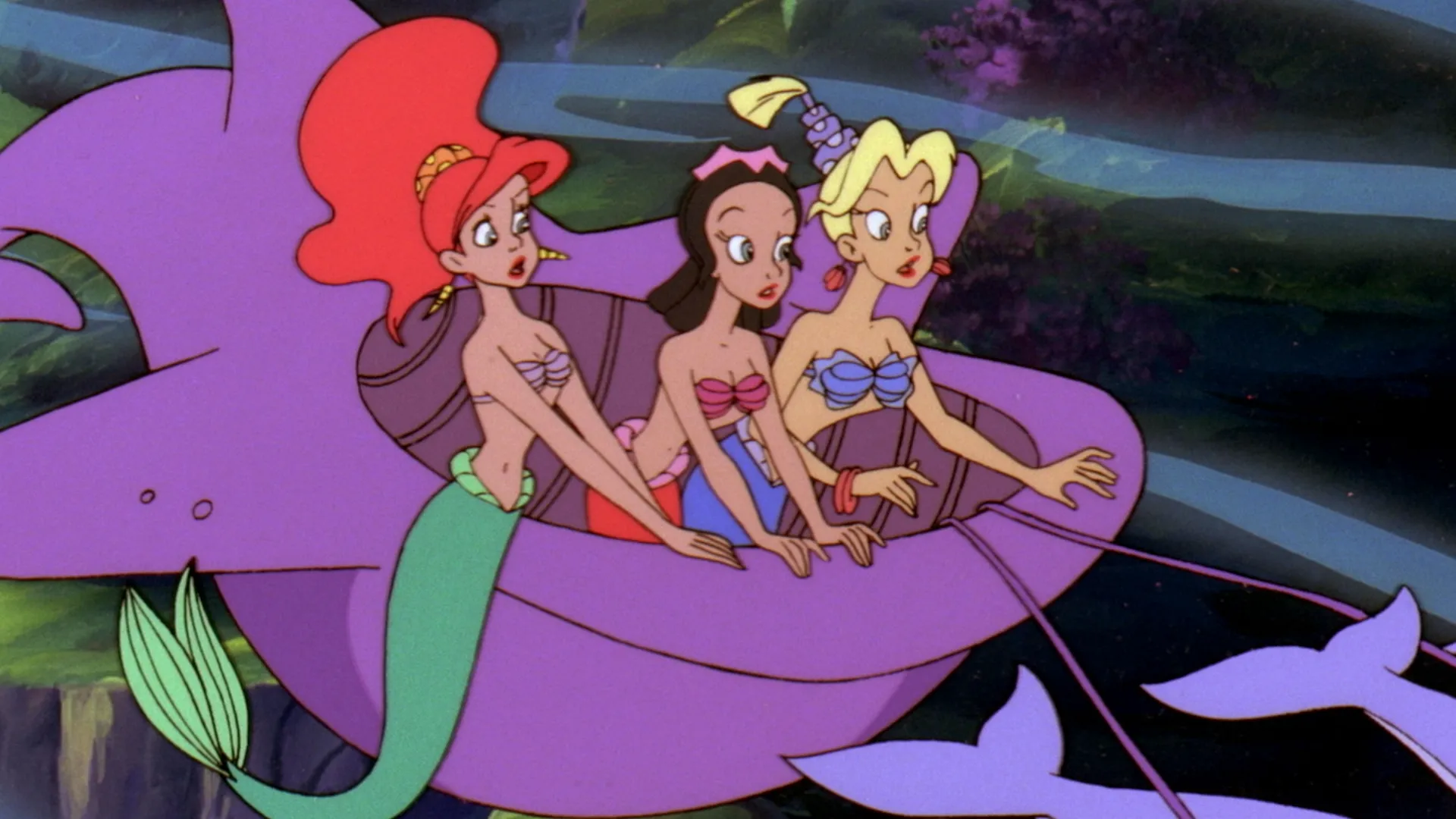 Official episode image from The Little Mermaid S1E14 Eel-Ectric City