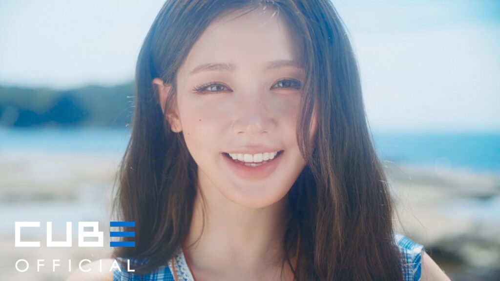 Miyeon in the official RUN AWAY music video