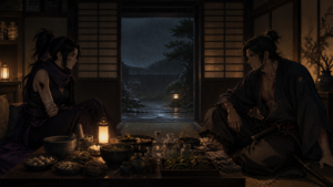 Original Ninja Scroll fan art about antidotes, coercion, and consent
